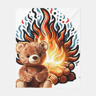 Couverture Polaire Bonfire tedy Bear