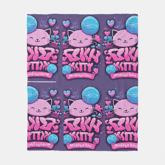 Couverture Polaire Bonjour kity (Devant)