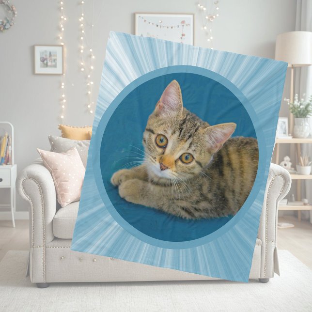 Couverture Polaire Bonjour mignonne - joli chaton (Créateur téléchargé)
