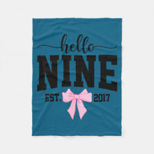 Couverture Polaire Bonjour Nine Est 2017 Coquette Arc Fille de 9 ans