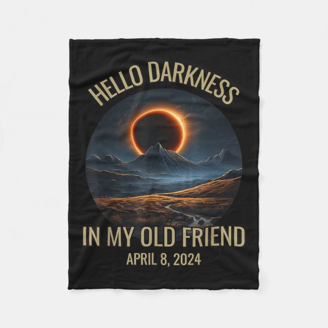Couverture Polaire Bonjour Ténèbres Mon Vieux Ami Éclipse Solaire Avr (Devant)