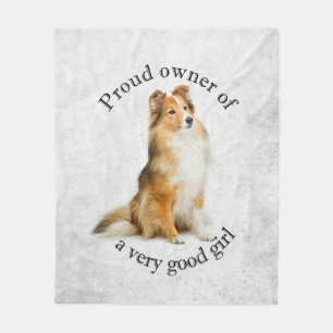 Couverture Polaire Bonne fille Sheltie