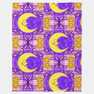 Couverture Polaire Bonne nuit tête endormie
