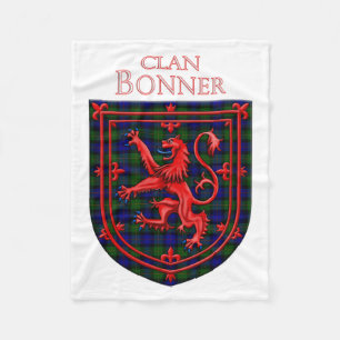 Couverture Polaire Bonner Tartan Scottish Plaid Lion Rampant