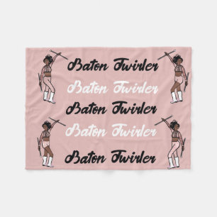 Couverture Polaire Bonnet Twirler en polaire Pink Sparkie