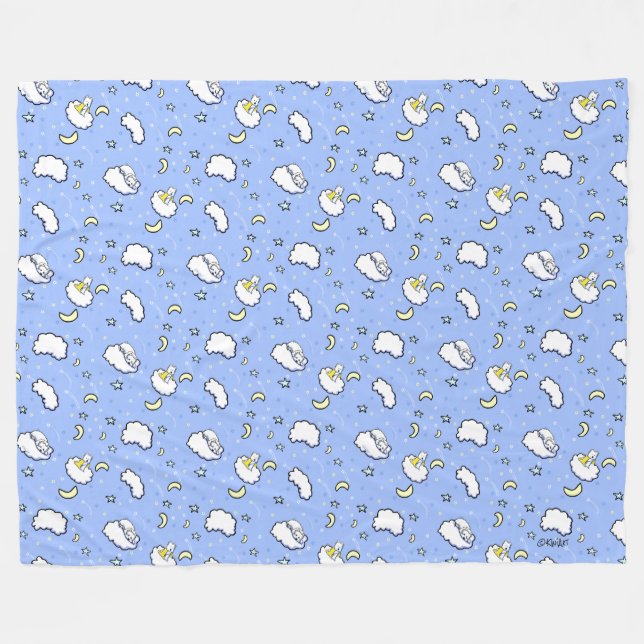 Couverture Polaire Bonsoir Westies KiniArt Fleece Blanket (Devant (Horizontal))