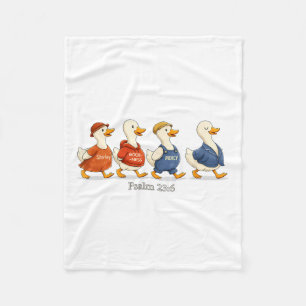 Couverture Polaire Bonté miséricorde Psaume 23_6 Drôle Oie Chrétien