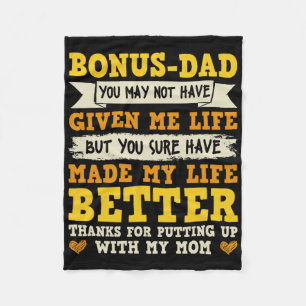 Couverture Polaire Bonus Papa Merci D'Avoir Pris Ma Mère