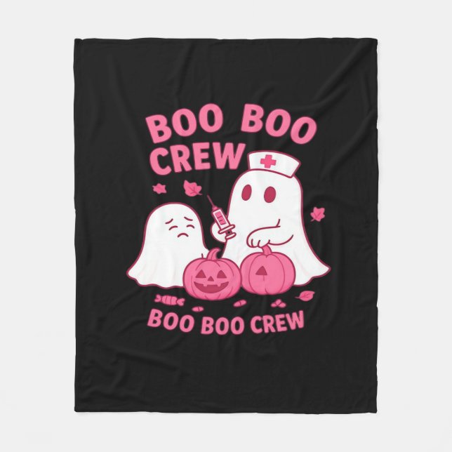 Couverture Polaire Boo Boo Infirmière d'équipage Funny Halloween Infi (Devant)