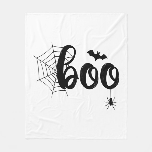 Couverture Polaire Boo Halloween Ghost Cute Halloween Famille Corresp (Devant)