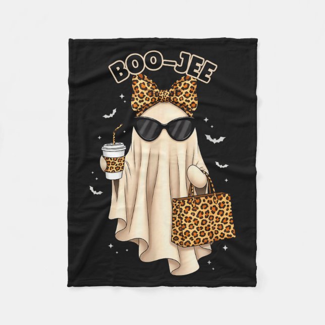 Couverture Polaire Boo Jee Boujee Ghost Halloween October Vibes Soky  (Devant)