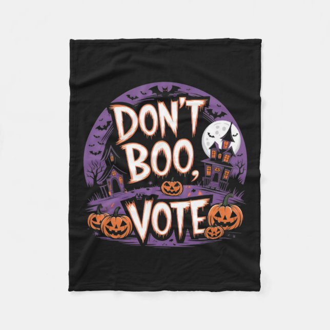 Couverture Polaire Boo Vote Kamala Harris W 2024 Président Campagne (Devant)