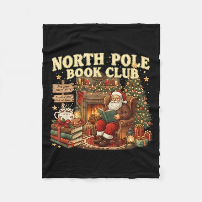Couverture Polaire Book Club Cozy Christmas Reading Gift  (Devant)