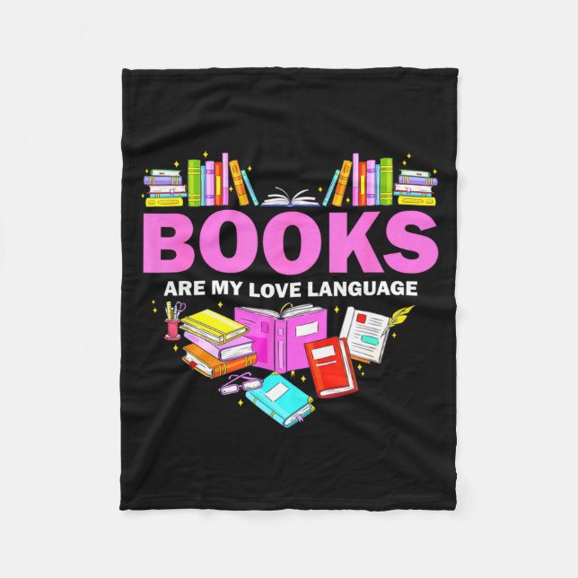 Couverture Polaire Books Are My Love Language Reading Lover Librarian (Devant)
