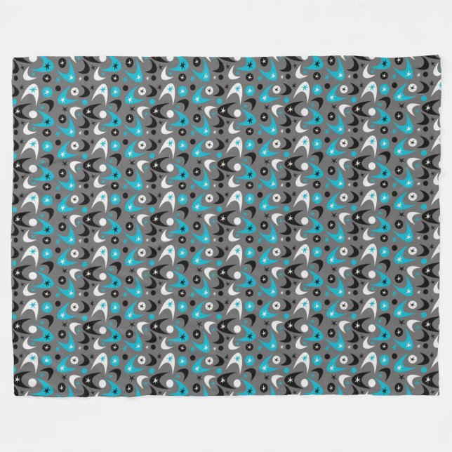Couverture Polaire Boomerangs rétro (Devant (Horizontal))