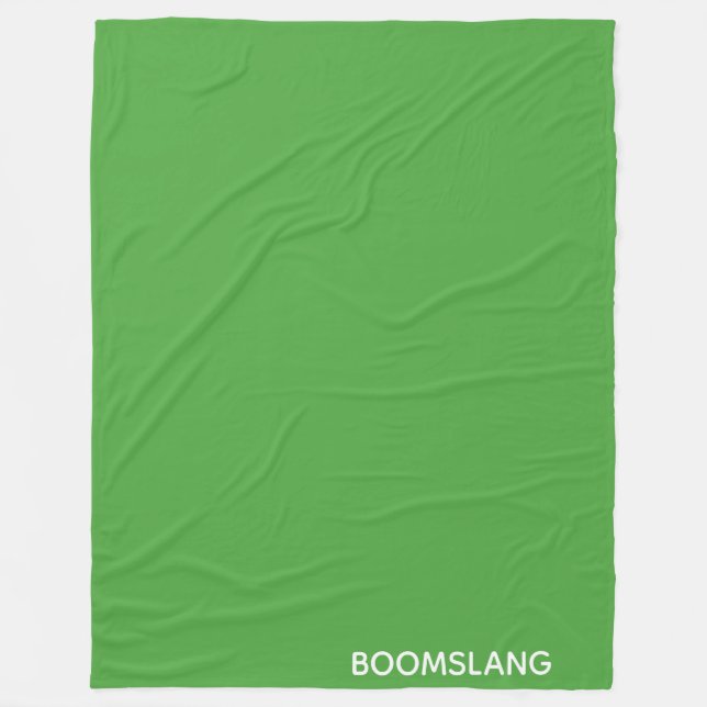 Couverture Polaire Boomslang green color (Devant)
