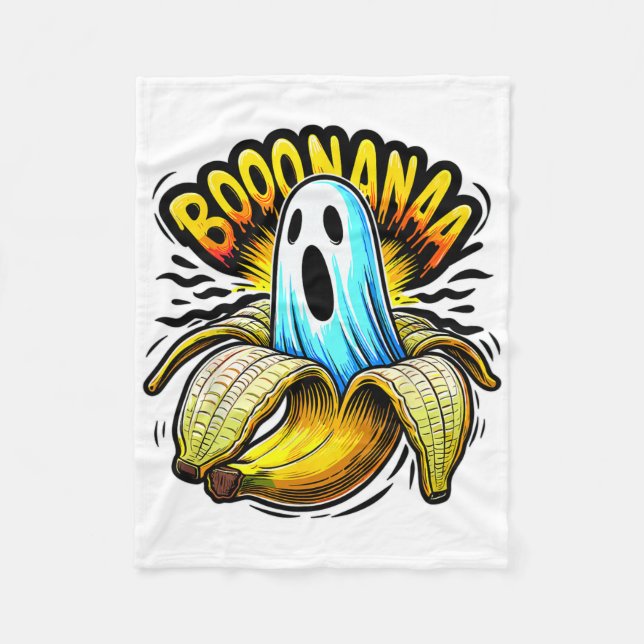 Couverture Polaire Boonana Ghost Nana Halloween (Devant)