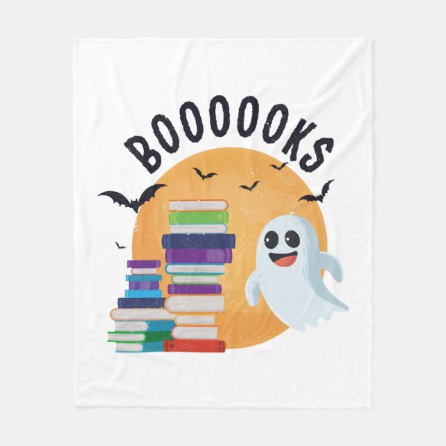 Couverture Polaire Booooooks Halloween, Booooks Cute Halloween (Devant)