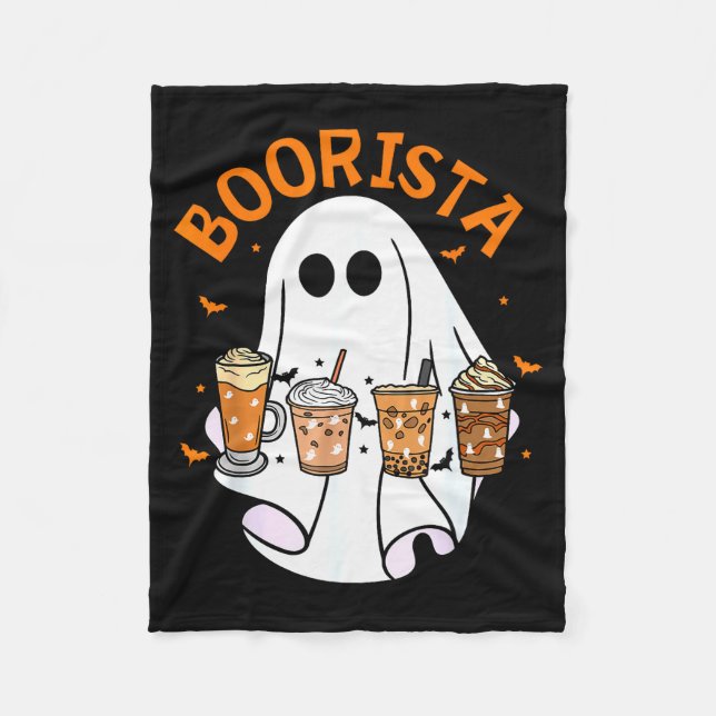 Couverture Polaire Boorista Barista Ghost Coffee Halloween Soky Seaso (Devant)