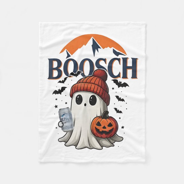 Couverture Polaire Boosch Light Halloween mignon Citrouille fantôme (Devant)