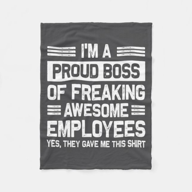 Couverture Polaire Boss Day Employee Appreciation Office Funny Boss  (Devant)