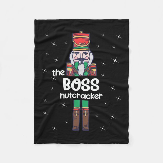 Couverture Polaire Boss Nutcracker Famille Correspondant Funny Pajama (Devant)