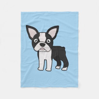 Couverture Polaire Boston mignon Terrier