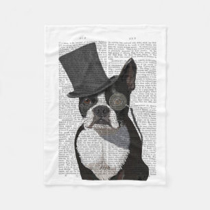Couverture Polaire Boston Terrier, Formal Hound et Casquette