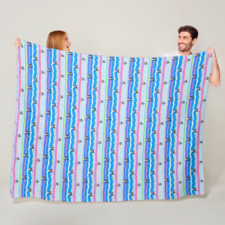 Couverture Polaire Boston Terriers KiniArt Fleece Blanket