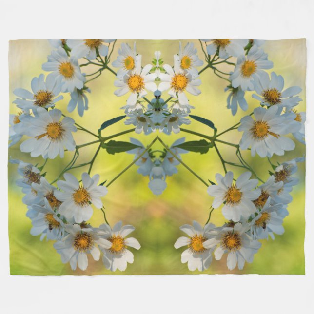 Couverture Polaire Bouches blanches couleur printemps partout (Devant (Horizontal))