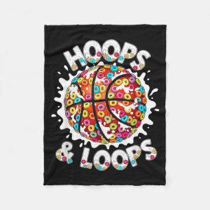 Couverture Polaire Boucle de basket-ball Slam Dunk Coloré