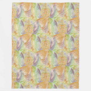 Couverture Polaire Bouddha Energy - Aquarelle transparente motif 3