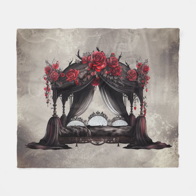 Couverture Polaire Boudoir | Canopy Scarf Old Victore Poster Lit (Devant (Horizontal))