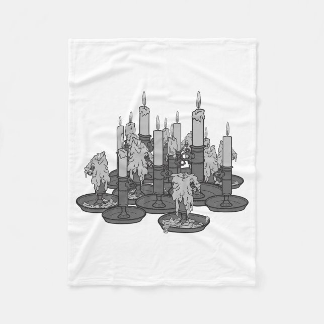 Couverture Polaire Bougies (Devant)