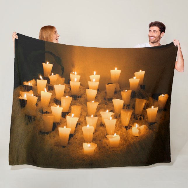 COUVERTURE POLAIRE BOUGIES COSY (En situation)