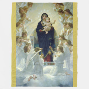 Couverture Polaire Bouguereau Noël Angels 1900