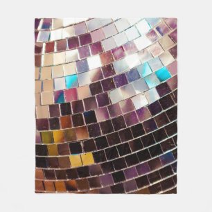 Couverture Polaire Boule de disco en miroir