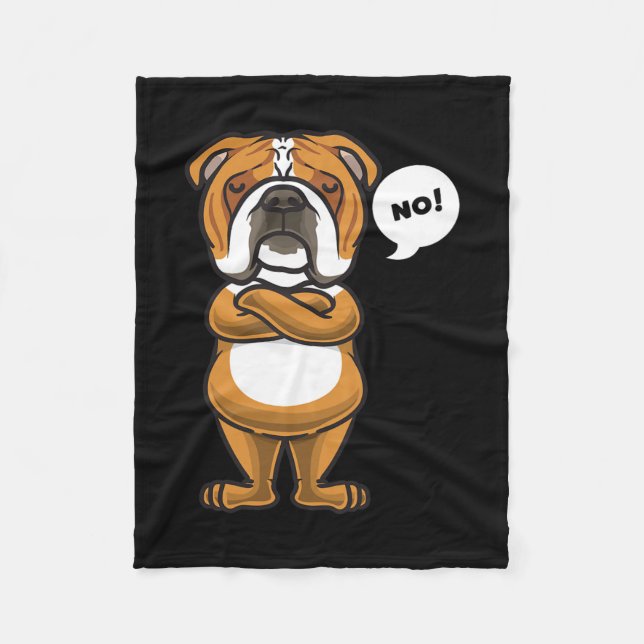 Couverture Polaire Bouledogue anglais  (Devant)