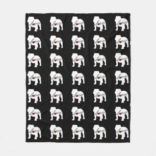 Couverture Polaire Bouledogue anglais Loveq