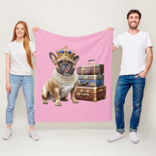 Couverture Polaire Bouledogue français Princess French Bulldog