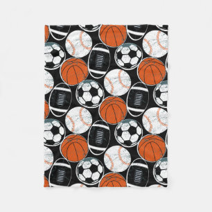 Couverture Polaire Boules de sport collectif