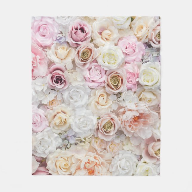 Couverture Polaire Bouquet de fleurs (Devant)