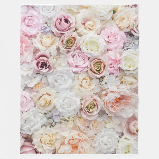 Couverture Polaire Bouquet de fleurs (Devant)
