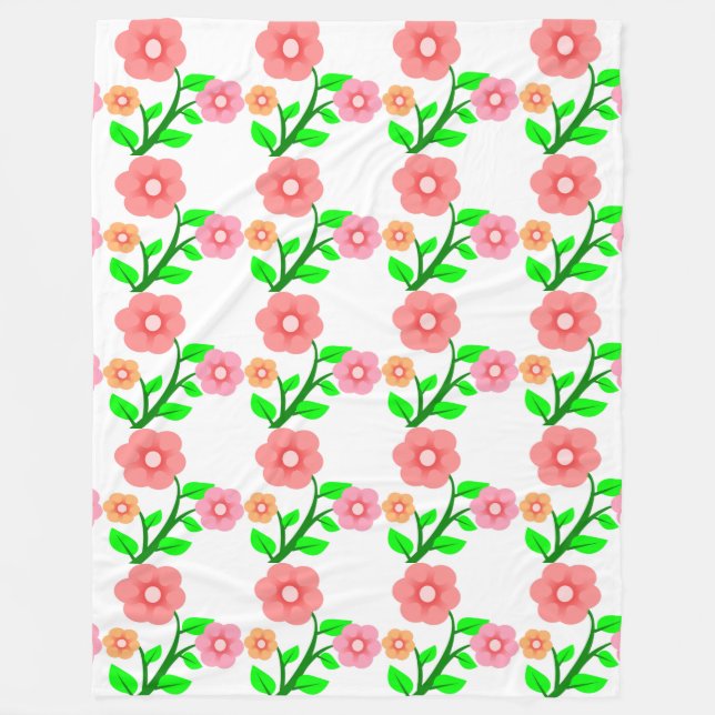 COUVERTURE POLAIRE BOUQUET DE FLEURS (Devant)