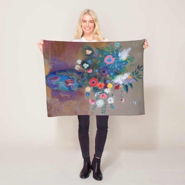 Couverture Polaire Bouquet de fleurs, Redon (En situation)