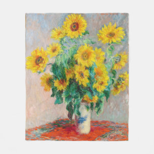 Couverture Polaire Bouquet de tournesols Claude Monet