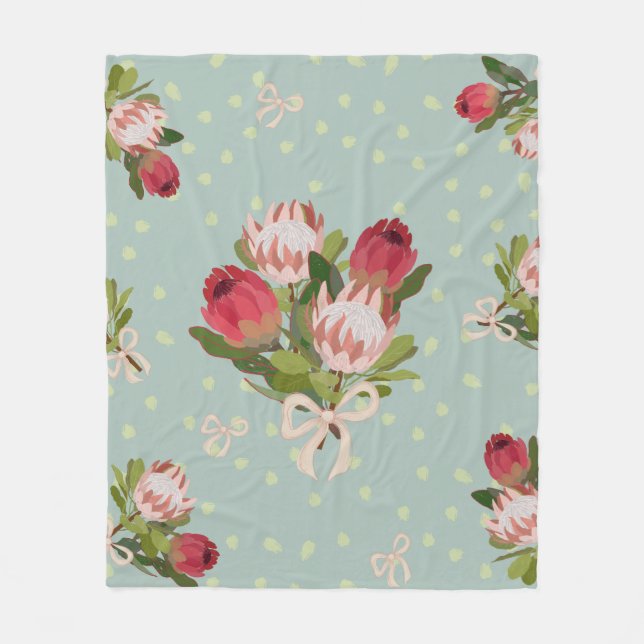 Couverture Polaire Bouquet Protea (Devant)