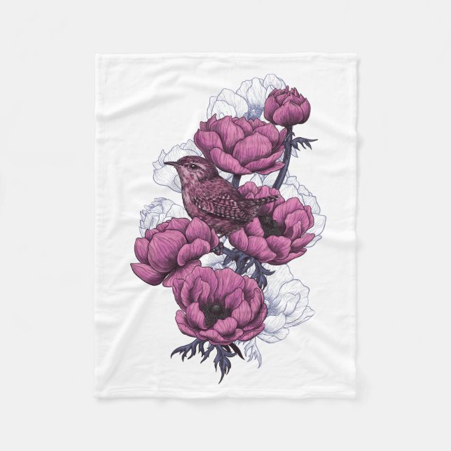 Couverture Polaire Bouquet Wren (Devant)