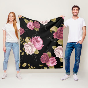 Couverture Polaire Bouquets de Roses 3