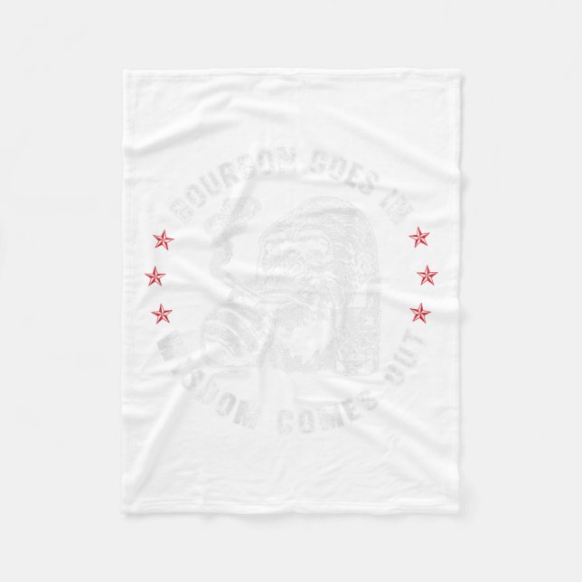 Couverture Polaire Bourbon Va Dans La Sagesse Sortit Le Whiskey Singe (Devant)